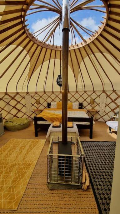 Bronfelen Yurt Hotell Cynghordy Exteriör bild
