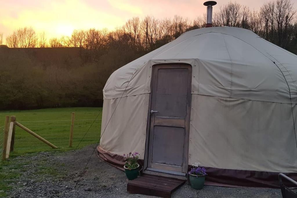 Bronfelen Yurt Hotell Cynghordy Exteriör bild