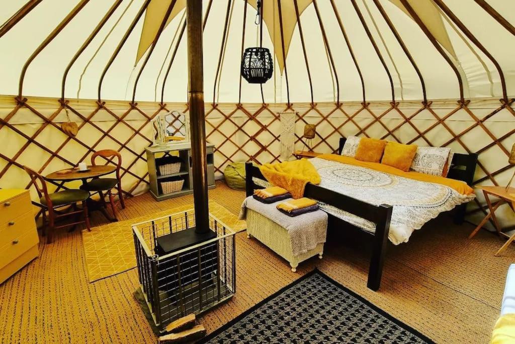 Bronfelen Yurt Hotell Cynghordy Exteriör bild