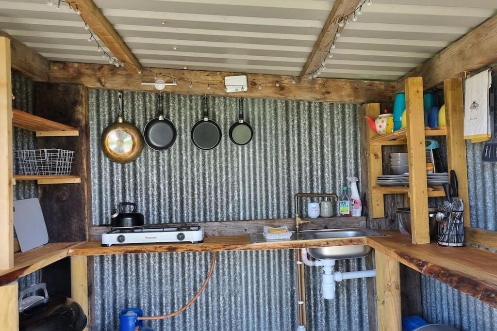 Bronfelen Yurt Hotell Cynghordy Exteriör bild